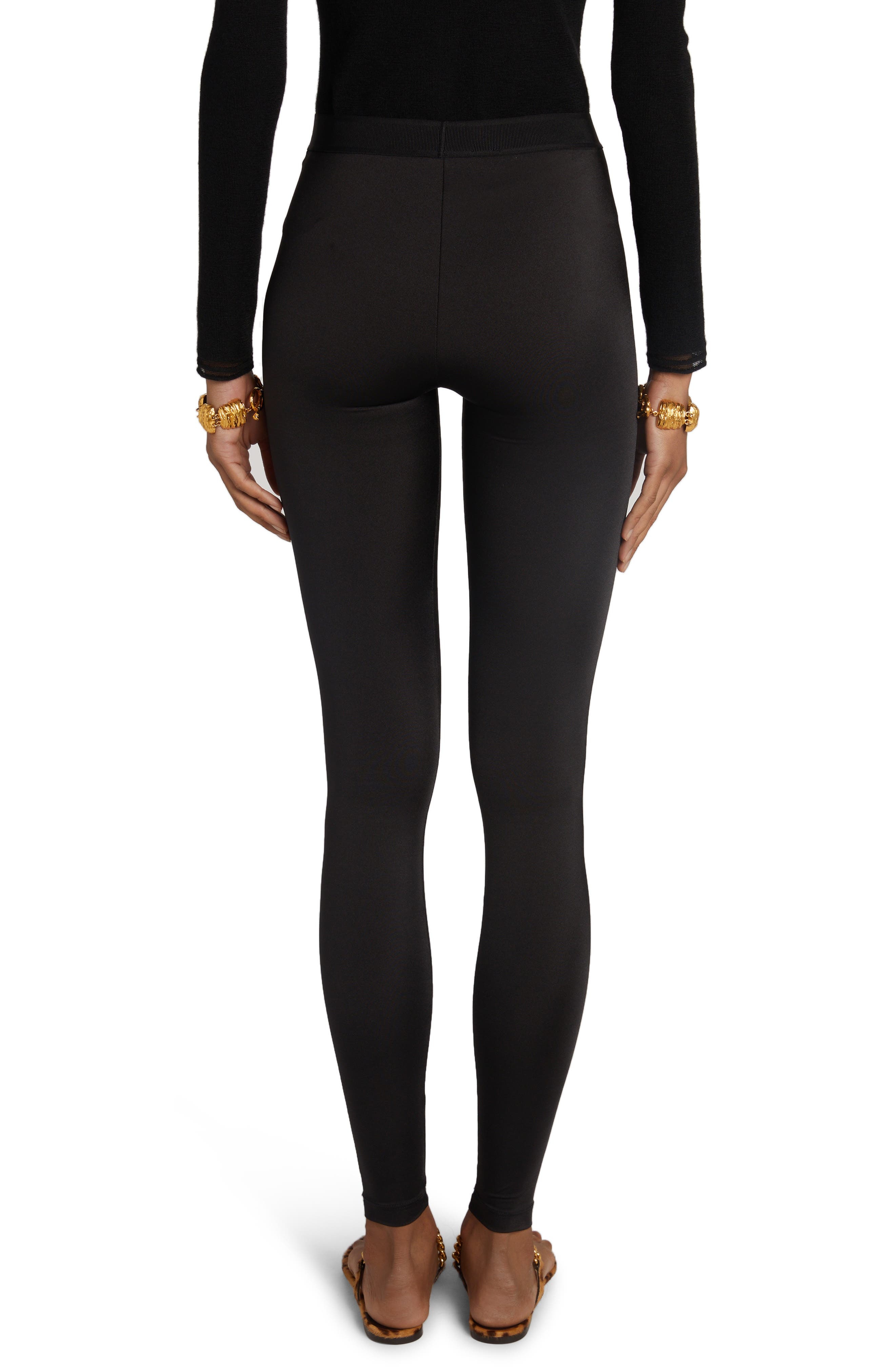 TOM FORD Signature Logo Leggings in Black at Nordstrom - 2