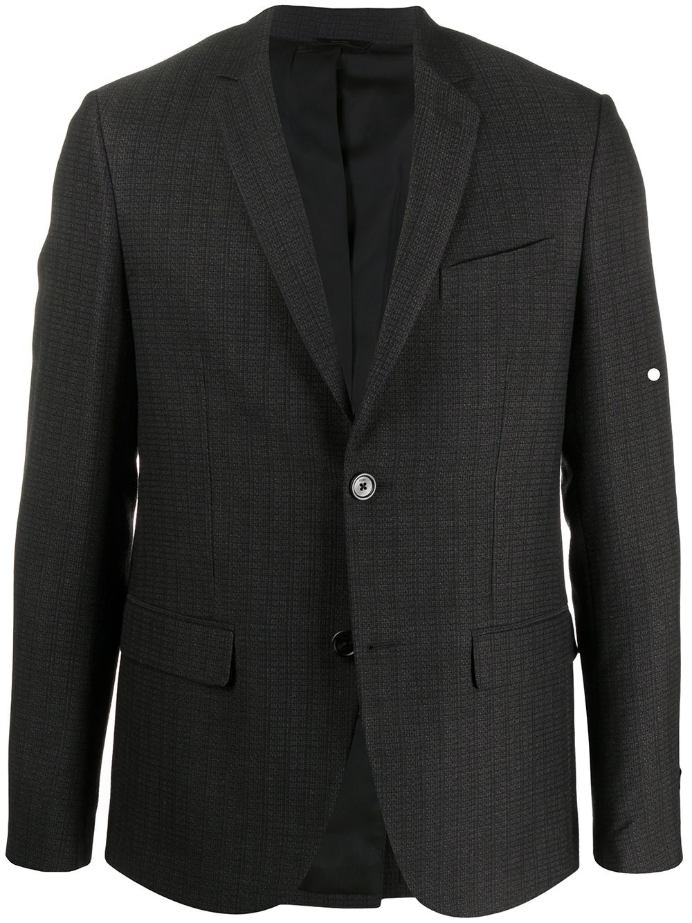 logo jacquard blazer - 1