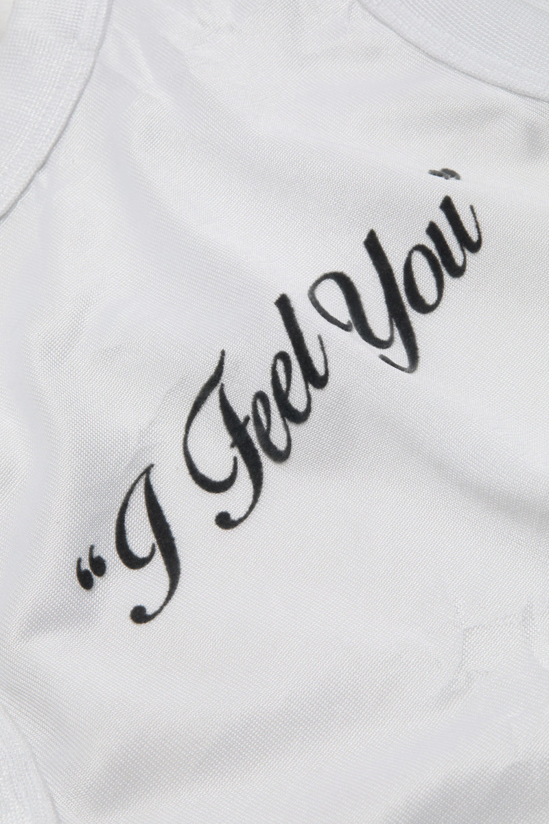 Crinkled printed tanktop - White 5