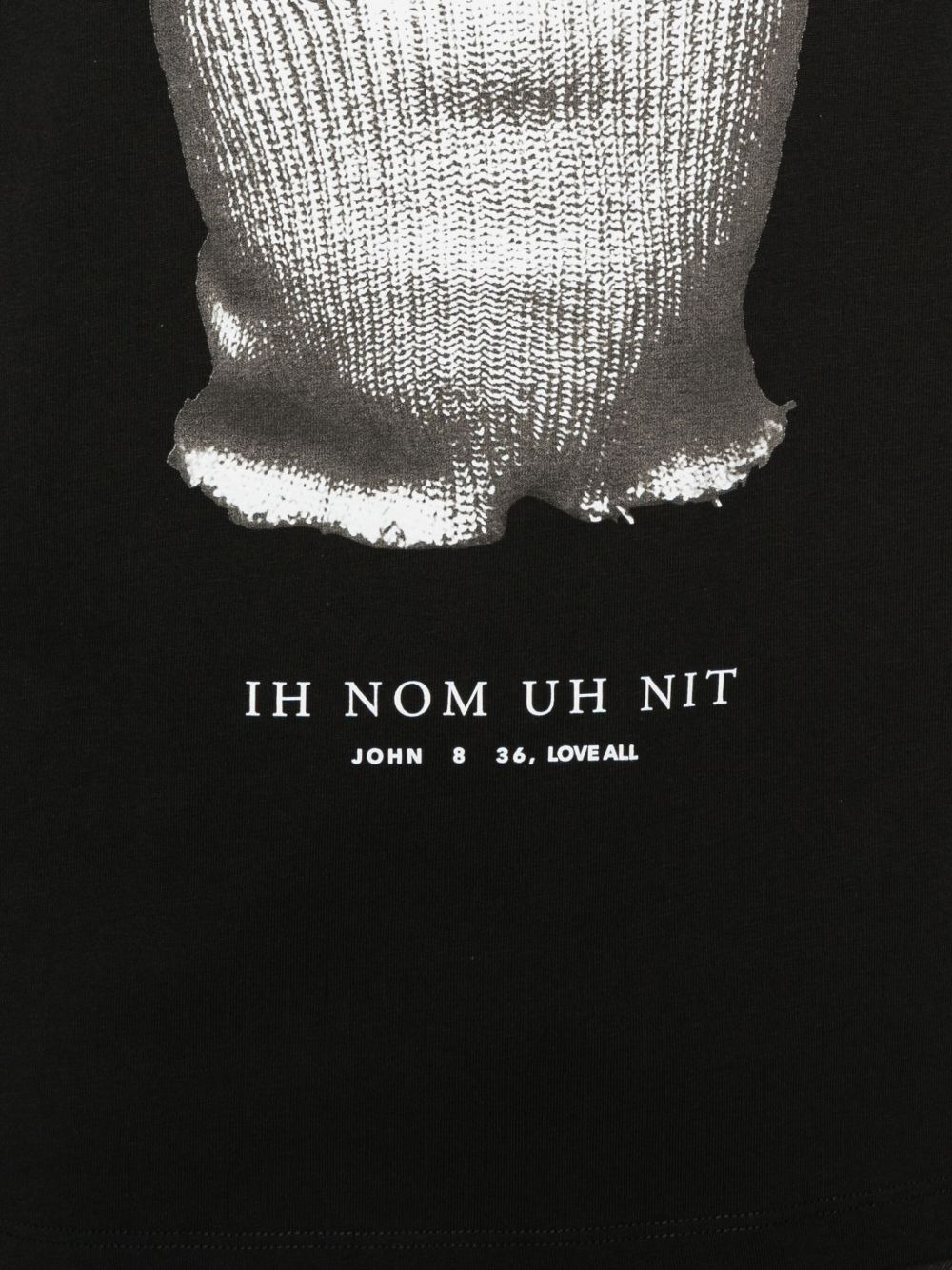 mask-print T-shirt - 4