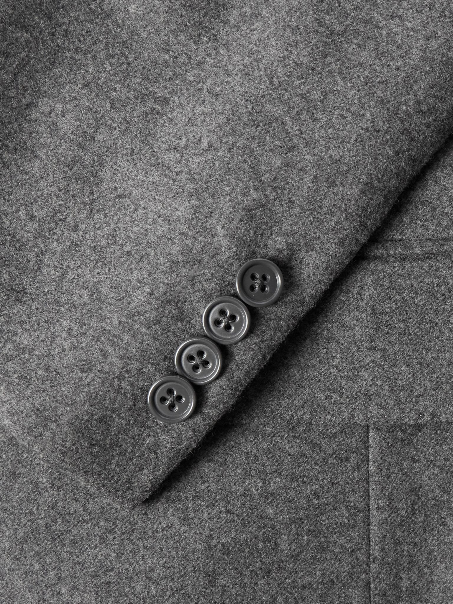 Gregory Wool-Flannel Suit Jacket Gray - 4
