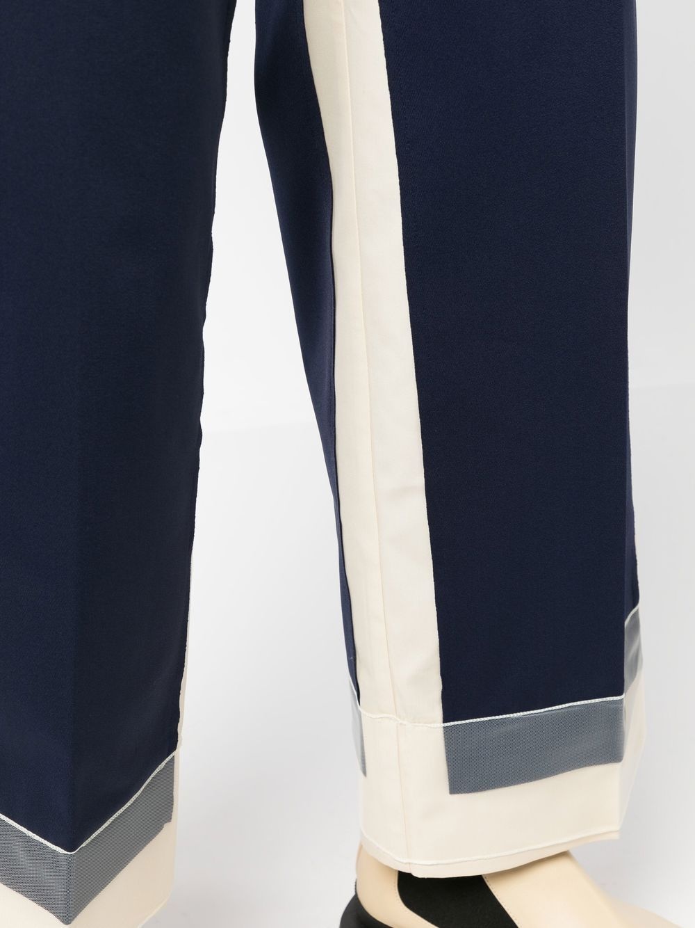 two-tone tailored trousers - 5