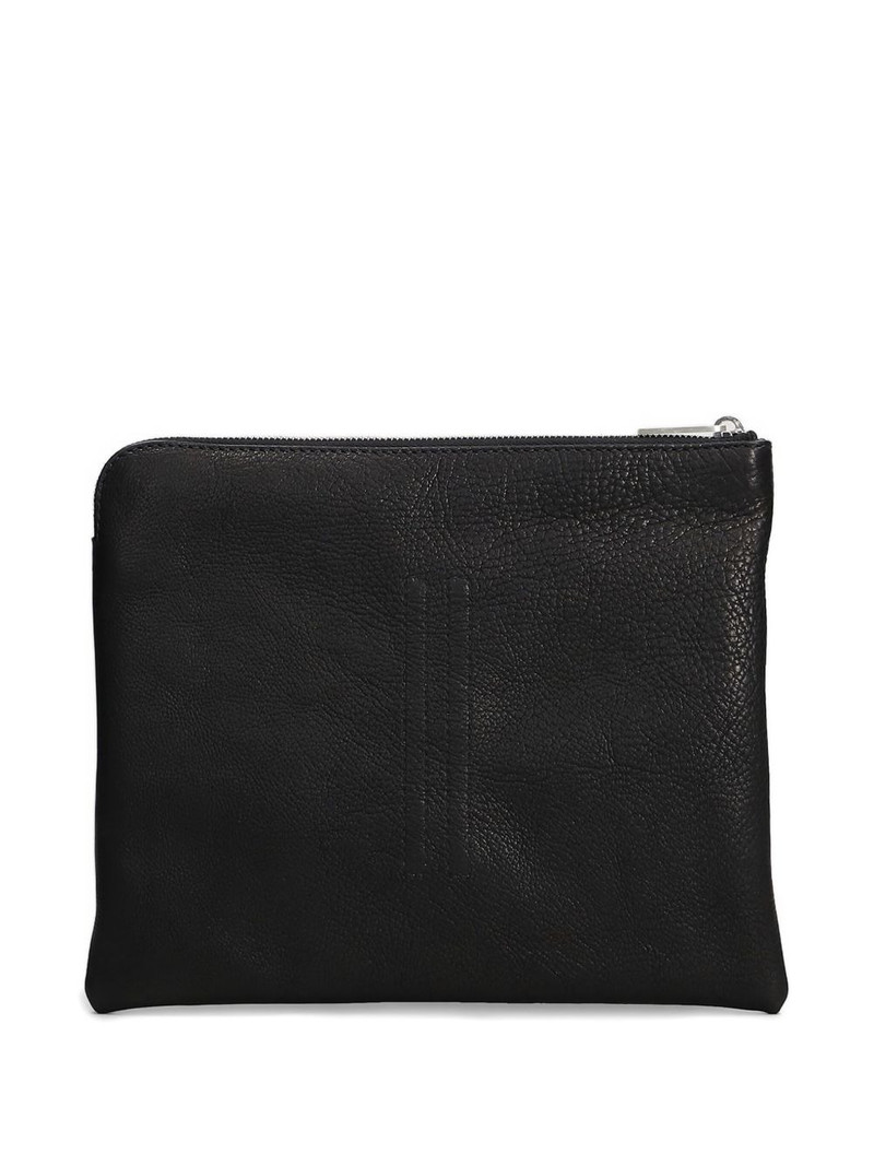 Rick Owens leather zip-top shoulder bag outlook
