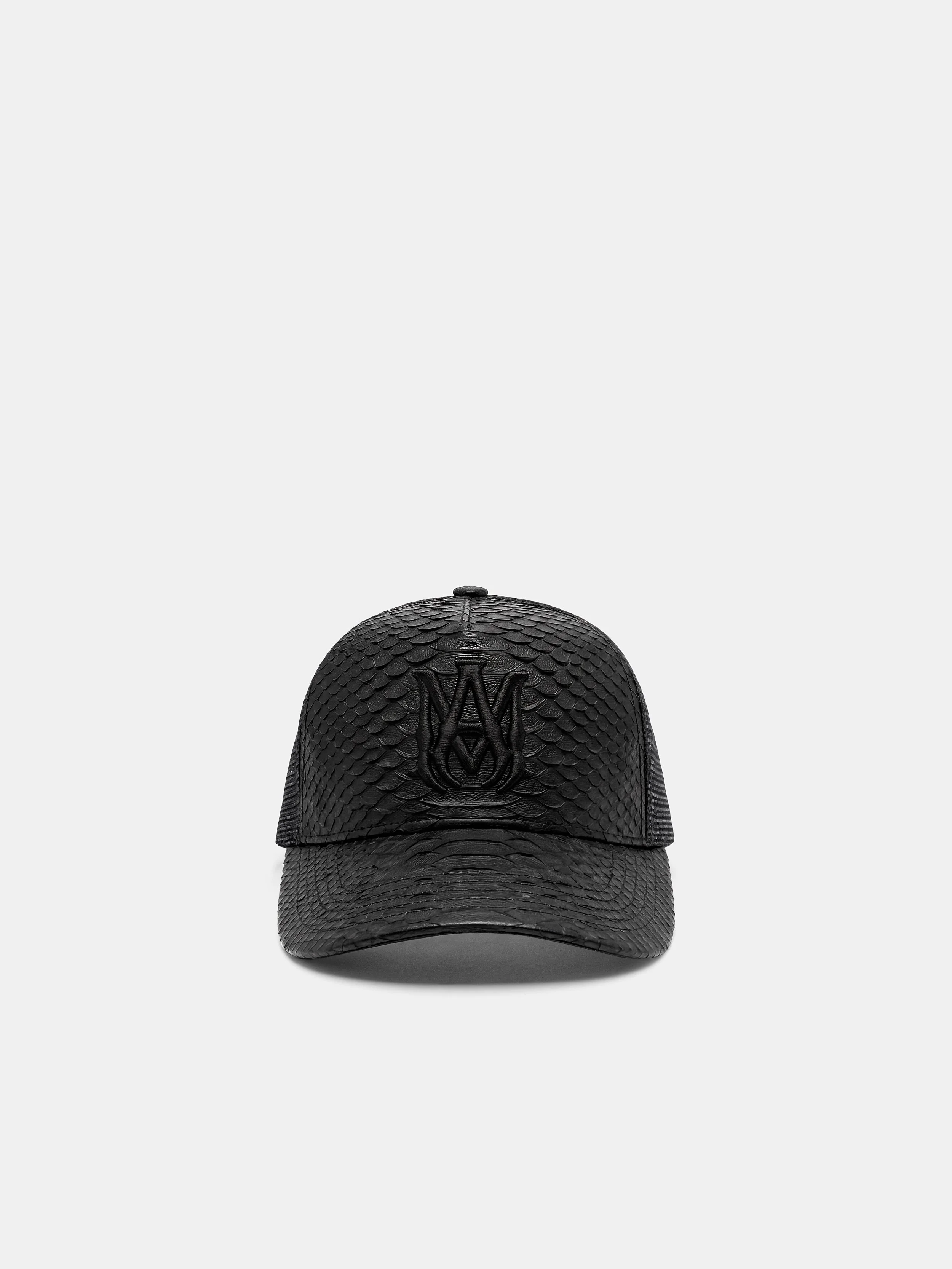 PYTHON EMBOSSED MA TRUCKER HAT - 1