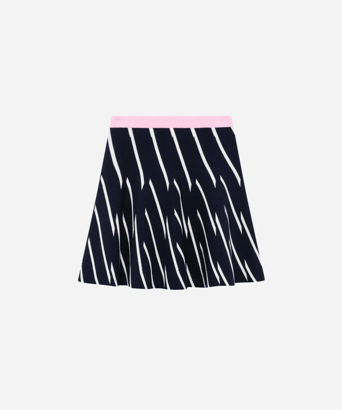 Striped techno piqué skirt - 1