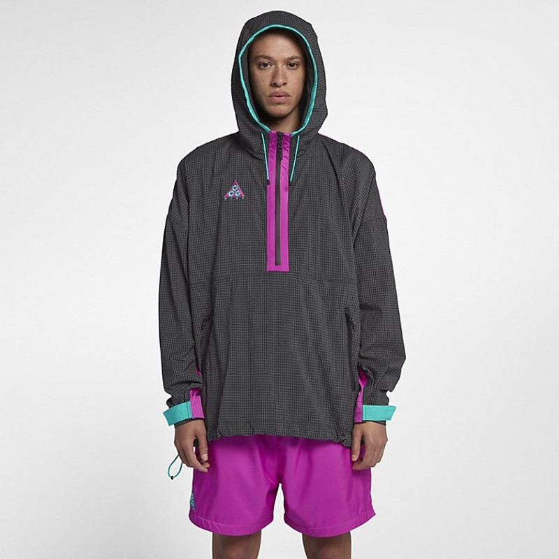Nike Nike ACG Woven Hooded Jacket 'Anthracite Magenta Jade' 931907-060 outlook