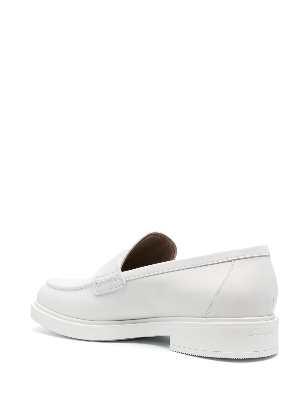 leather penny loafers - 3