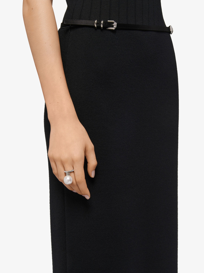 Givenchy PEARL RING IN METAL WITH CRYSTALS outlook