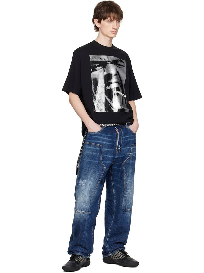 DSQUARED2 Black 'Dsquared2 Soccer' Sneakers outlook