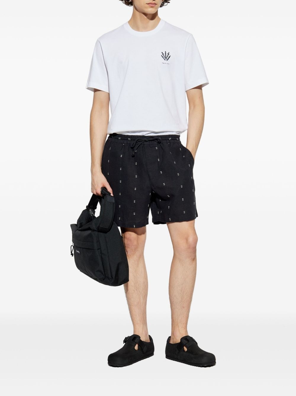 embroidered shorts - 2