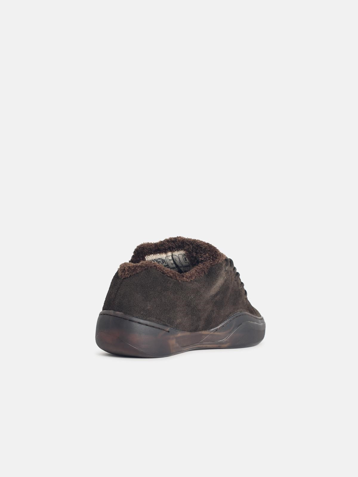 'VAMP' MUDDY LEATHER SNEAKERS - 3