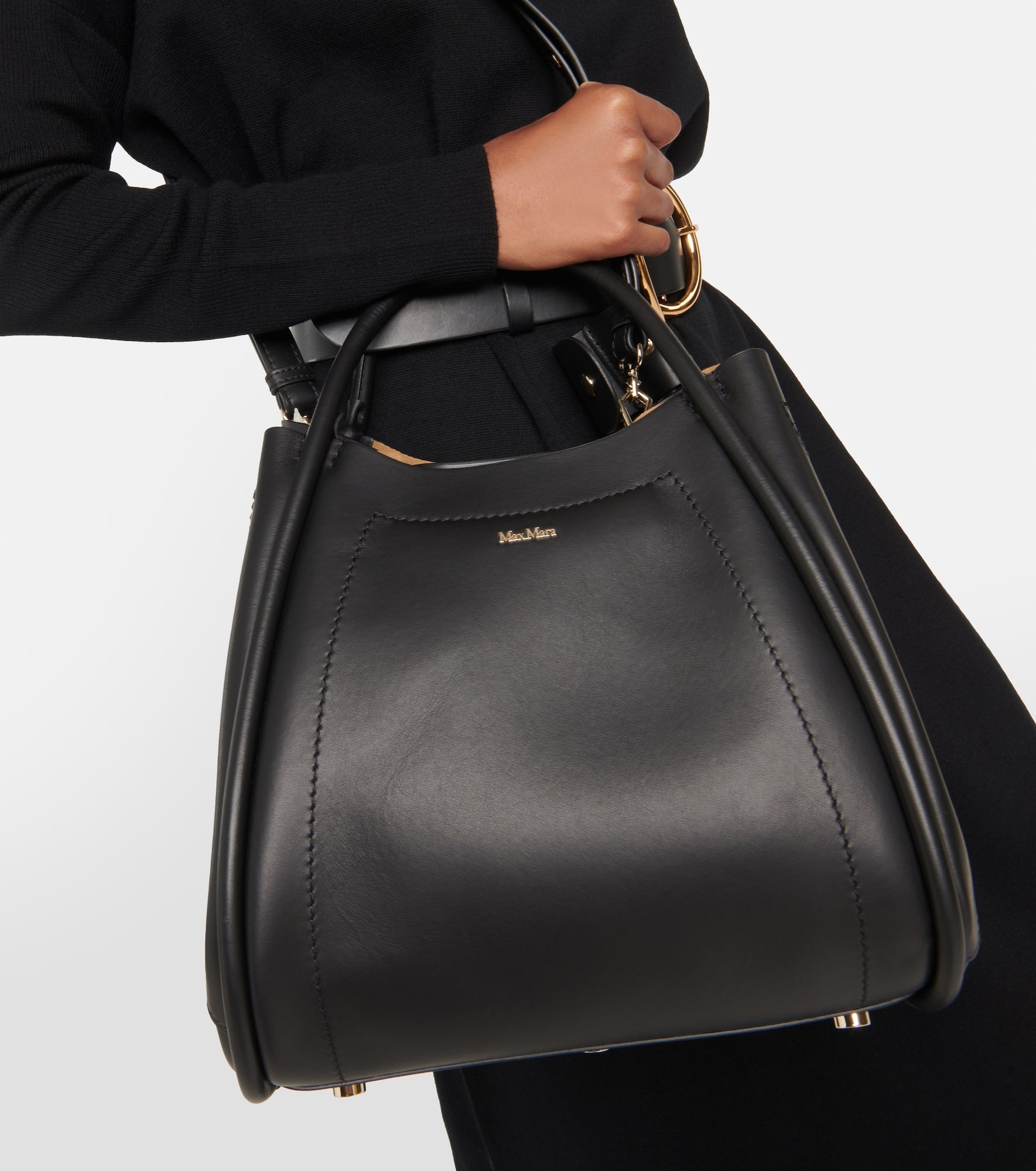 Marine leather tote bag - 2