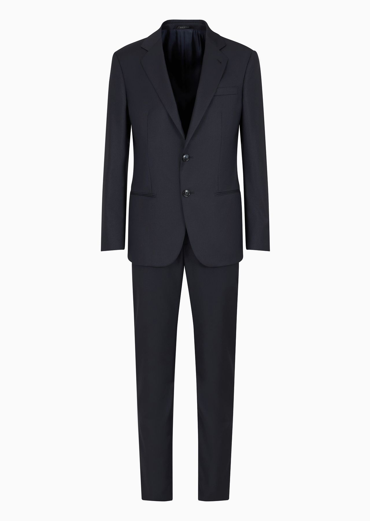 Soho line single-breasted suit in a virgin wool canneté-effect jacquard weave - 1