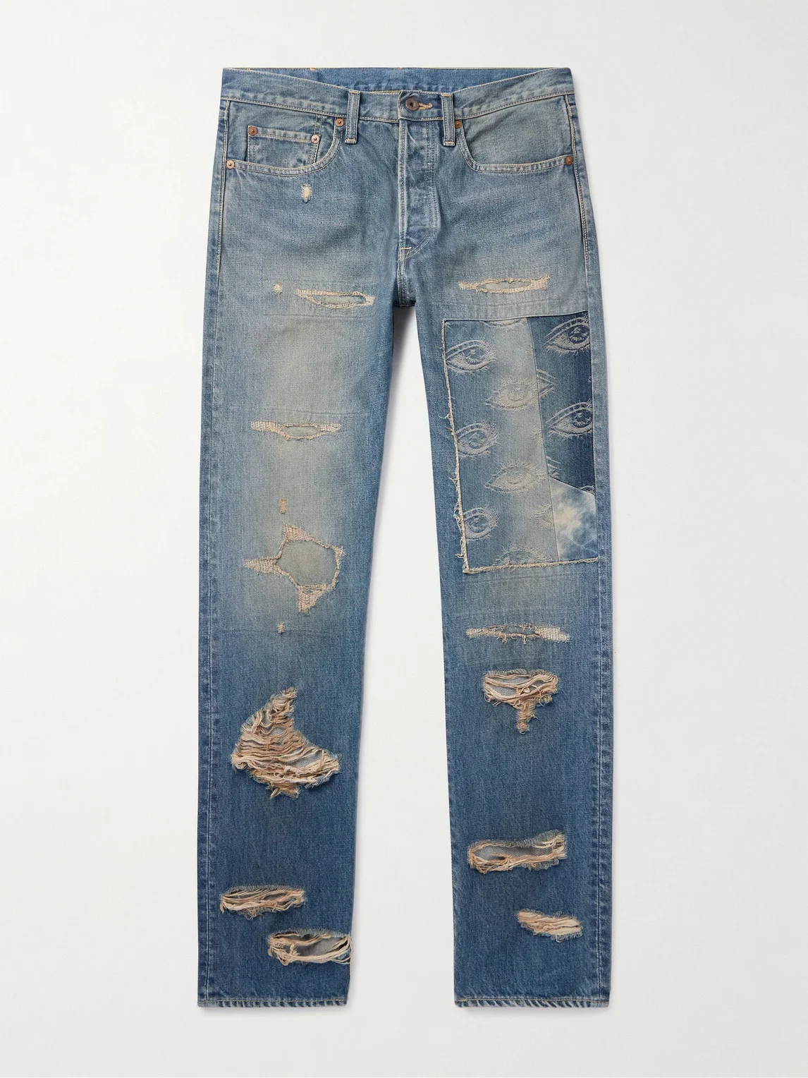 Monkey CISCO Speakeasy Slim-Fit Distressed Denim Jeans - 1
