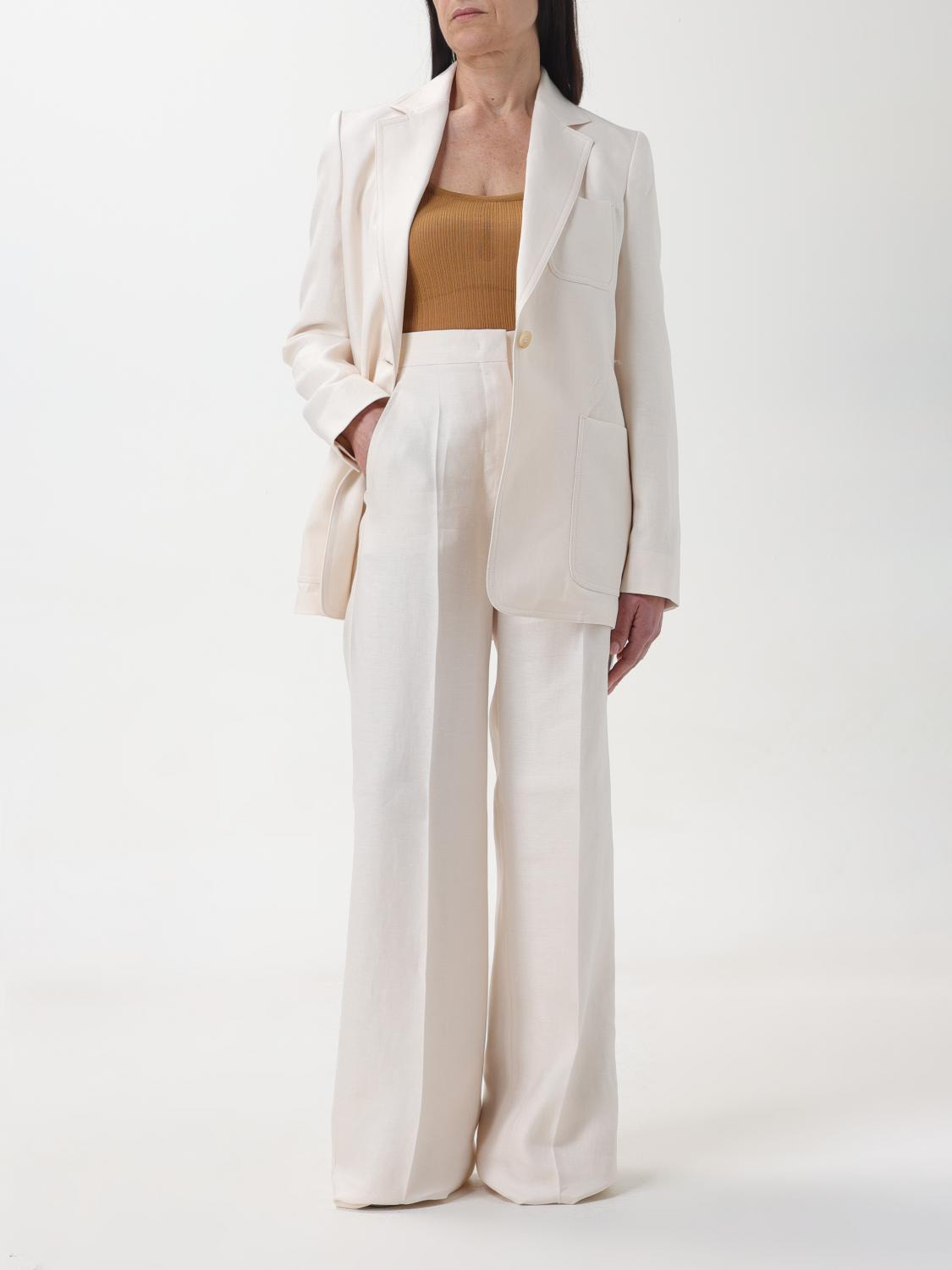 Max Mara Top Woman Leather - 2