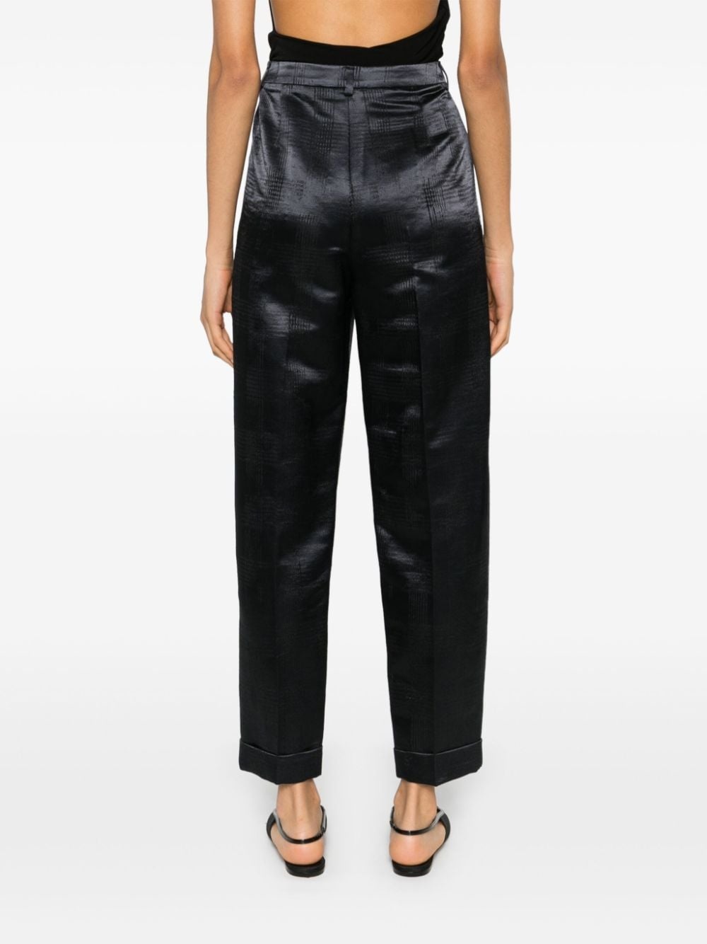 houndstooth-pattern trousers - 4