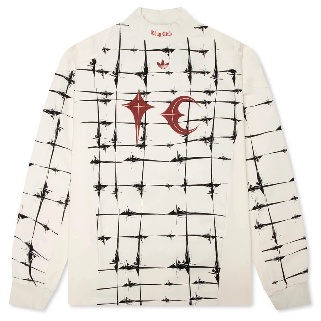 ADIDAS X THUG CLUB GOALIE L/S TEE - CREAM WHITE - 1