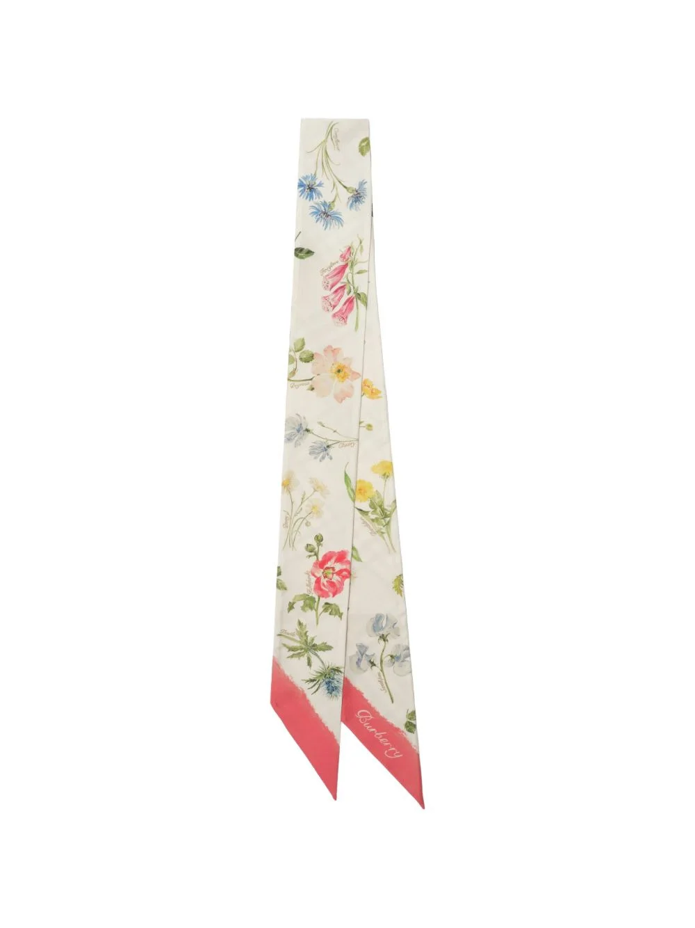 skinny blooms of britain silk scarf - 1