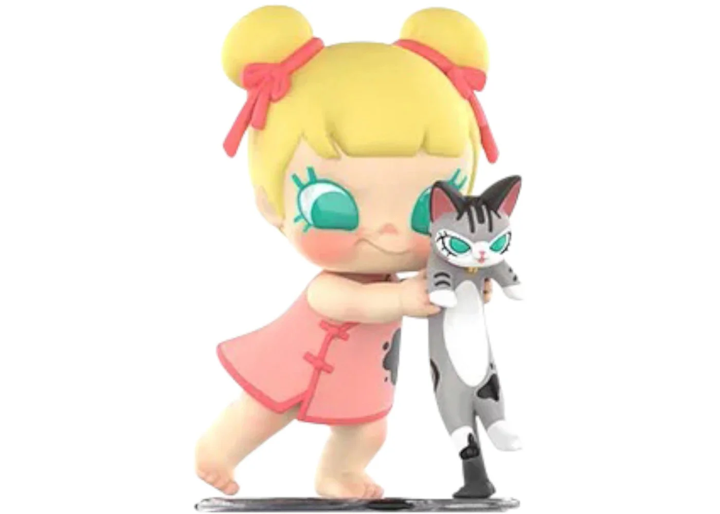 Pop Mart Baby Molly & Baby Tabby Series Furry Brush Figure - 1
