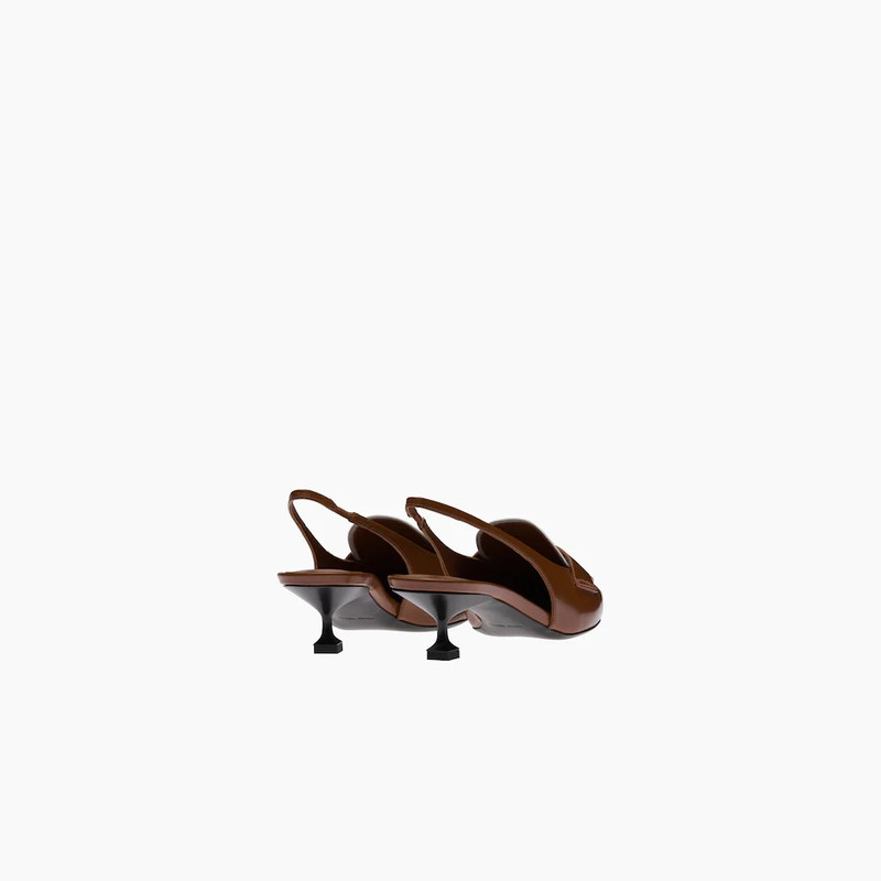 Leather loafers with heel 3