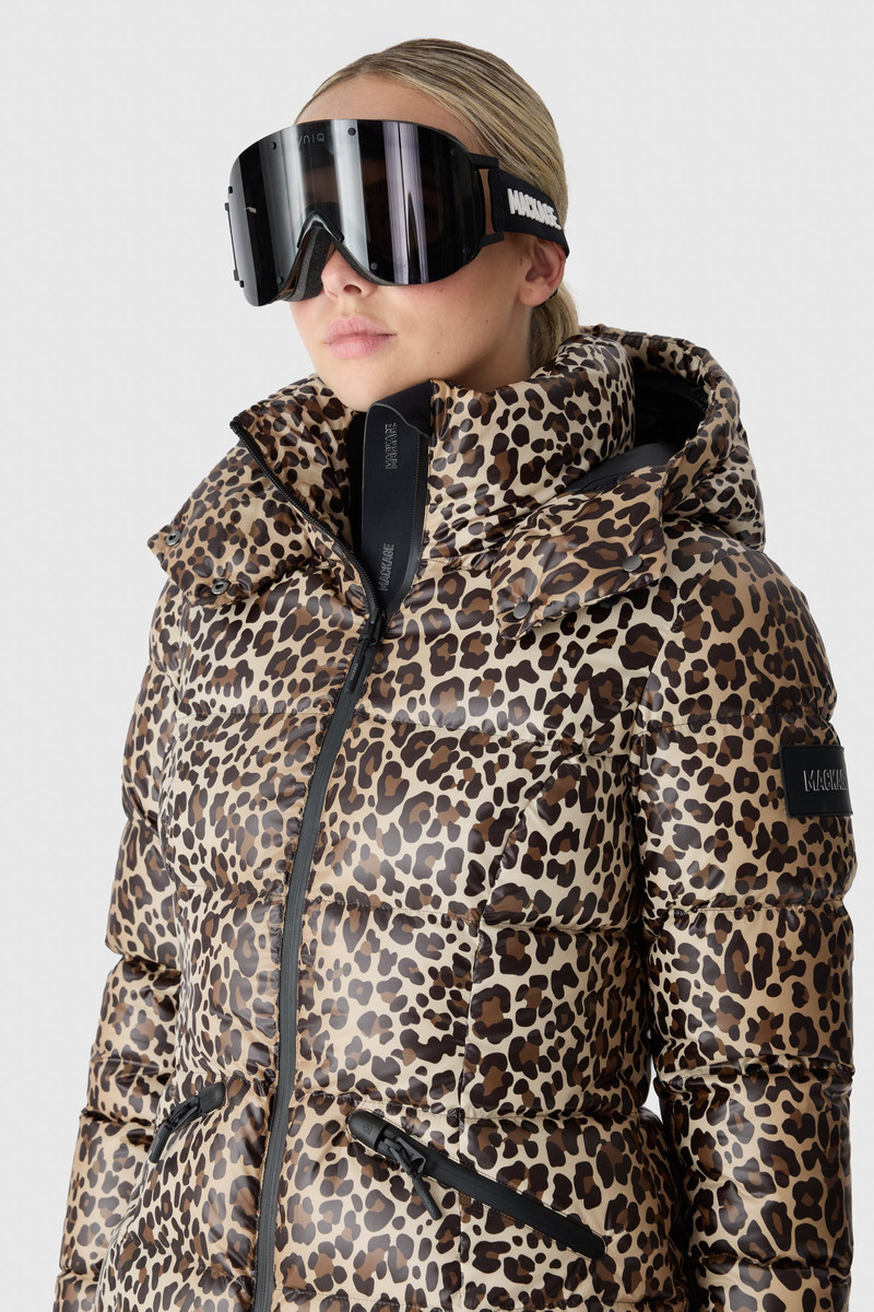 CHERYL-A Down Ski Jacket in Animal-Print 5