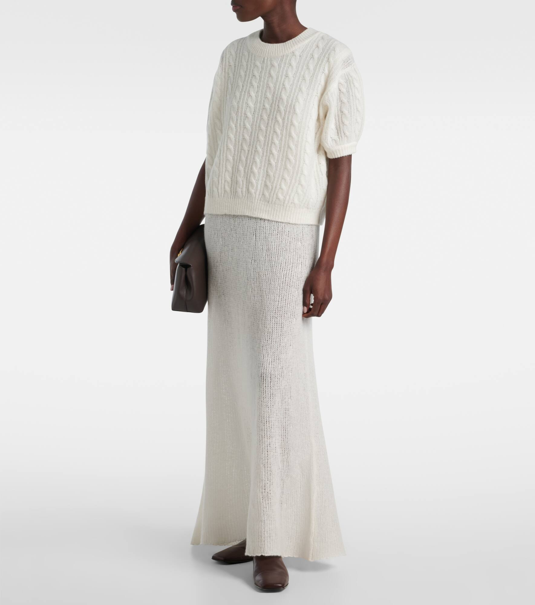 Kenzie cable-knit cashmere and silk sweater - 2