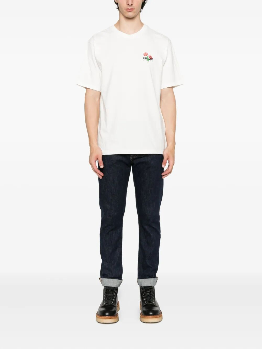 Gots Archive Bouquet Embroidered Cotton T-Shirt - 2