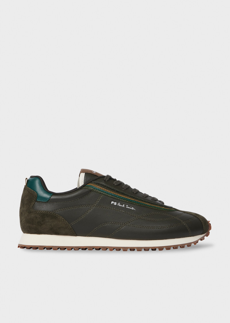 Khaki 'Haskell' Trainers 1