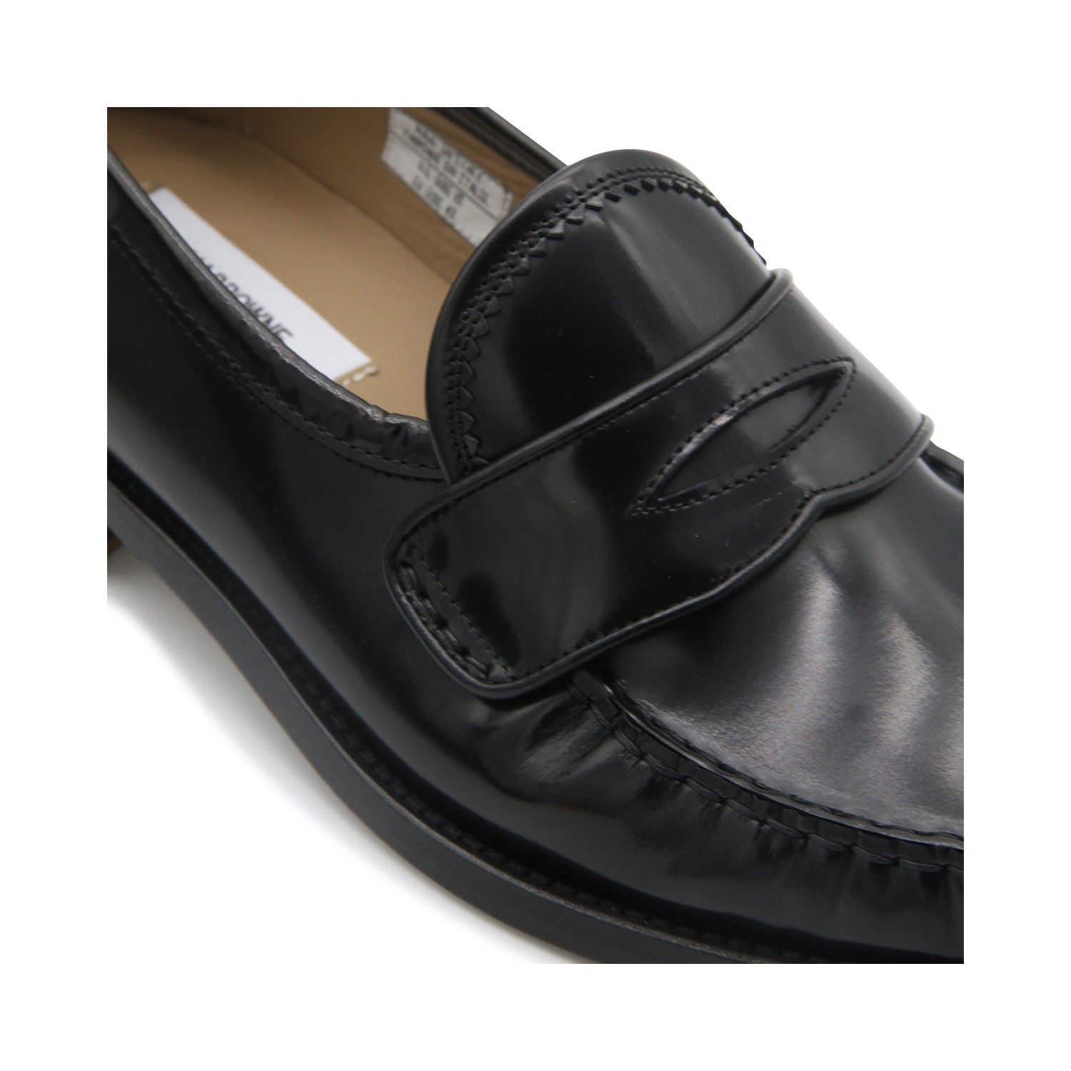 BLACK LEATHER LOAFERS - 4