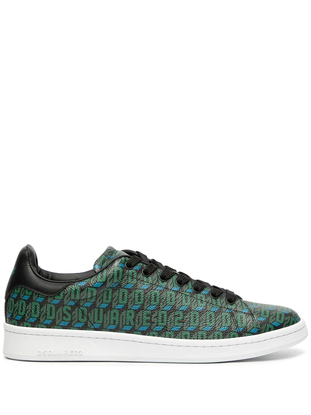 monogram-pattern low-top sneakers - 1