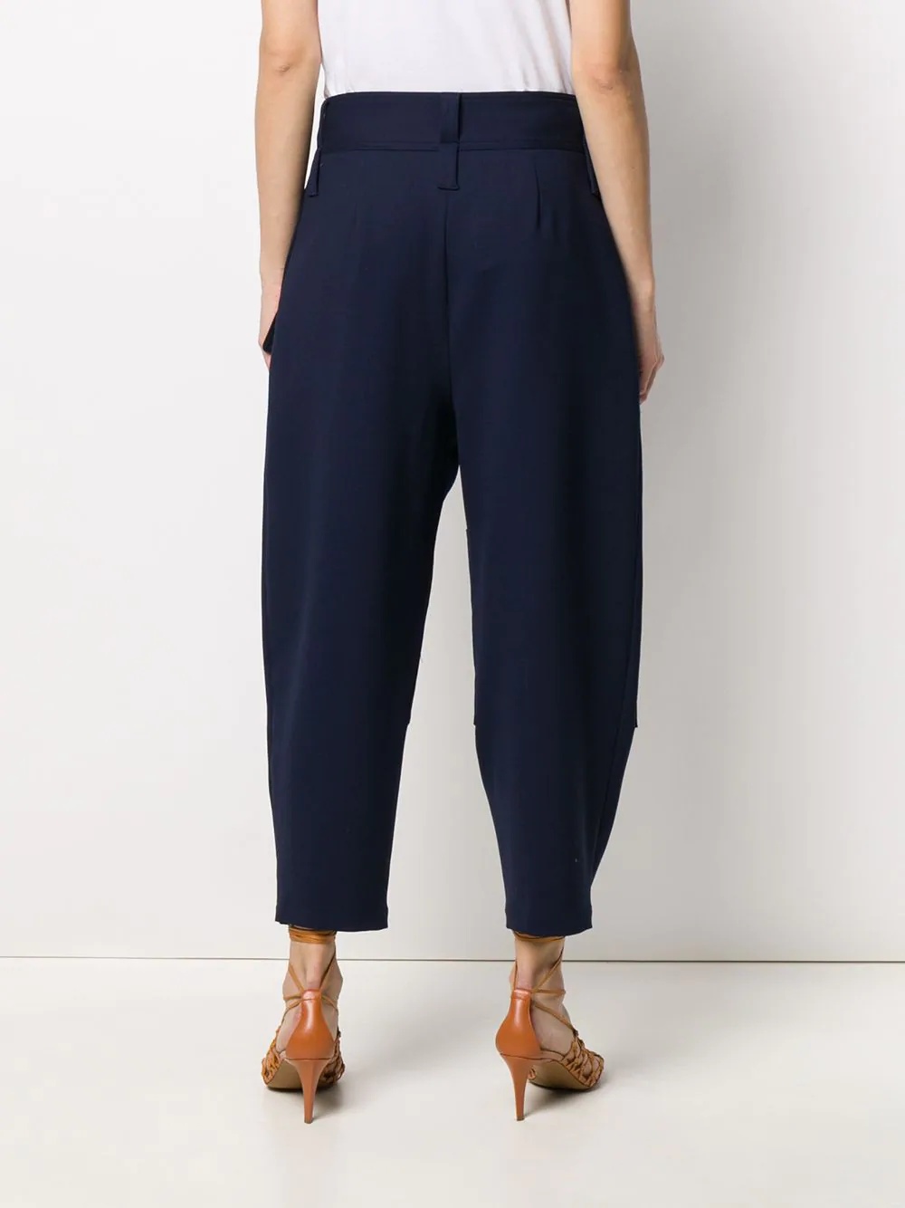 tapered cropped trousers - 4