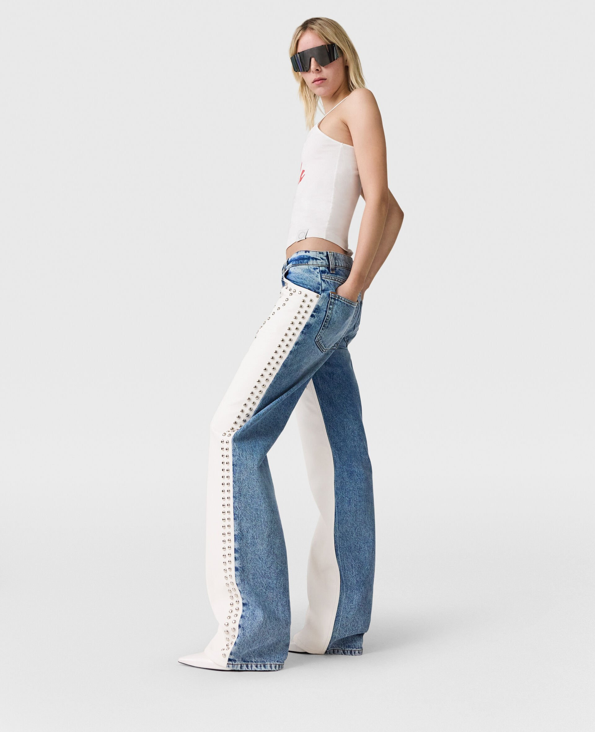 Chaps Studded Straight-Leg Jeans - 3