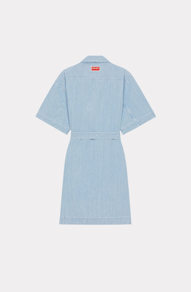 KENZO Denim wrap dress outlook