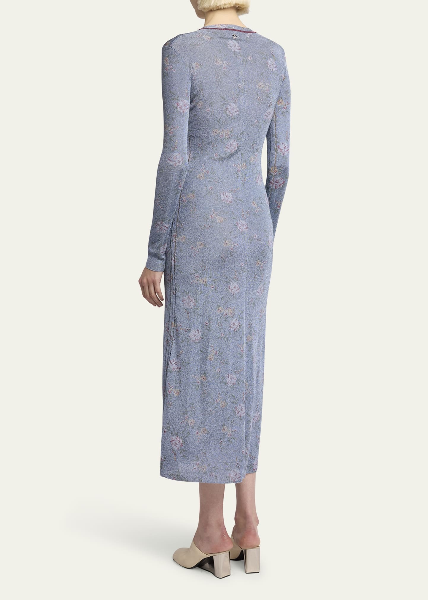 Floral Print Midi Dress - 3