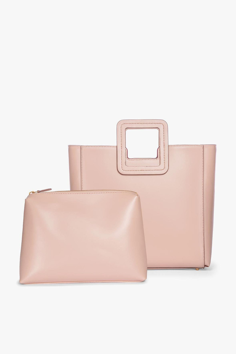 STAUD STAUD SHIRLEY LEATHER BAG | BLUSH outlook