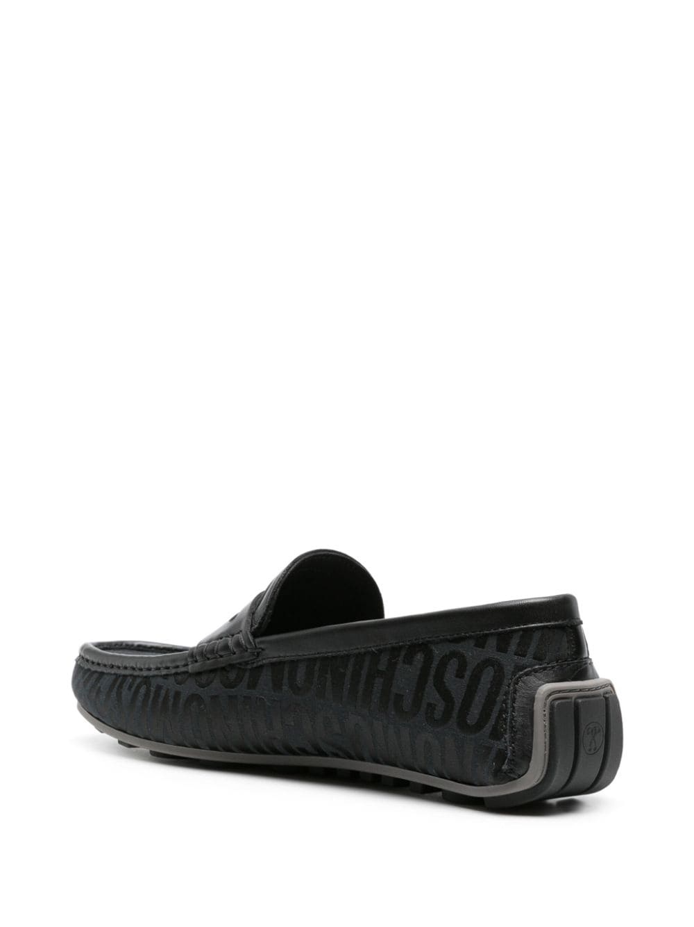 monogram-jacquard penny loafers - 6