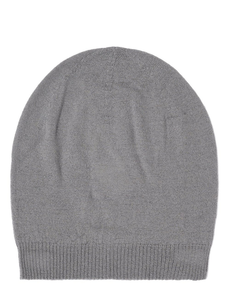Grey Ribbed Beanie 1