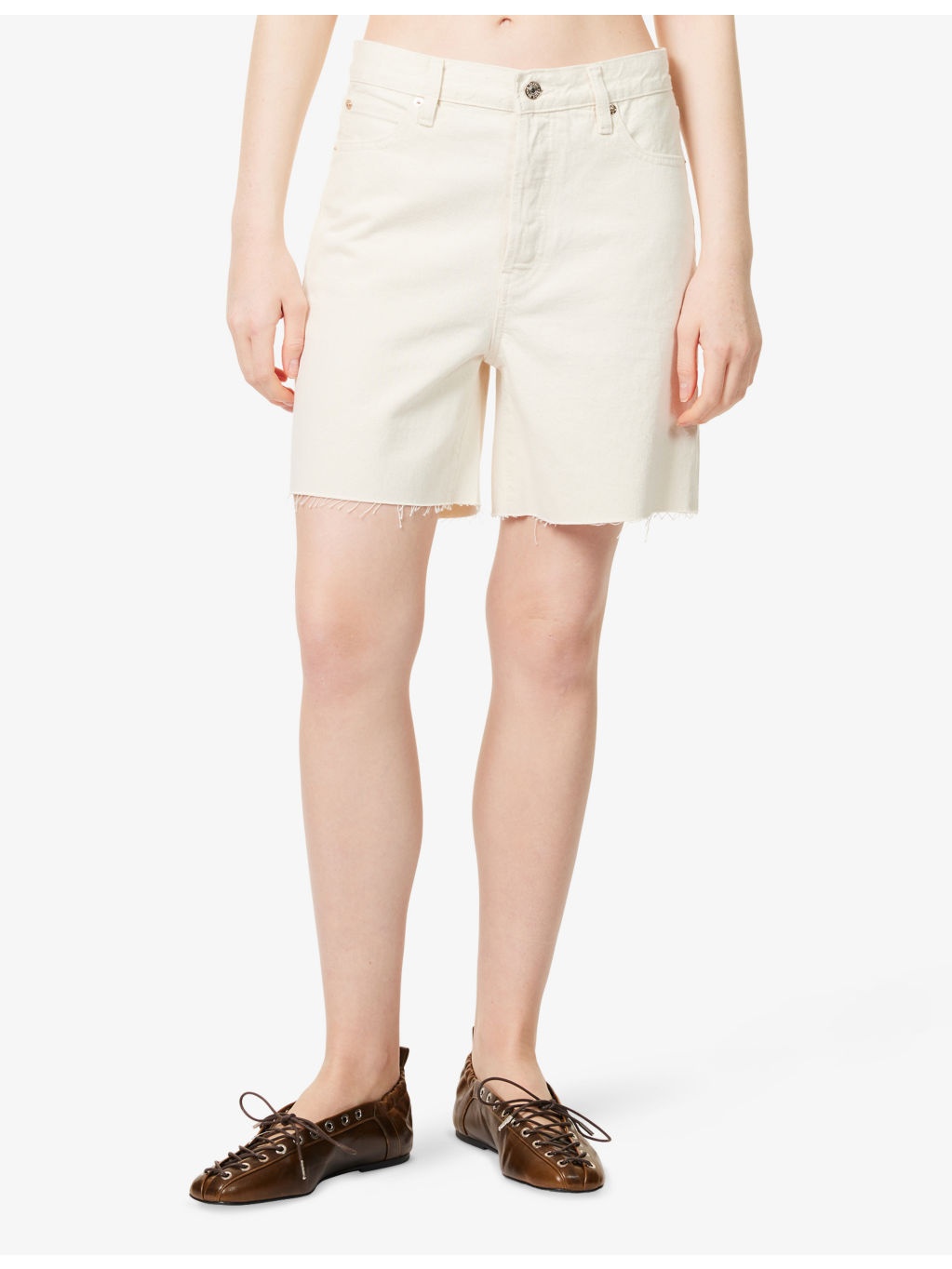 The Timeless High-Rise Denim Shorts - 3