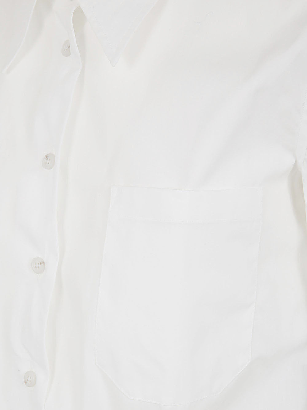 Ann Demeulemeester Women Jula Dropped Shoulder Shirt Popeline White - 3