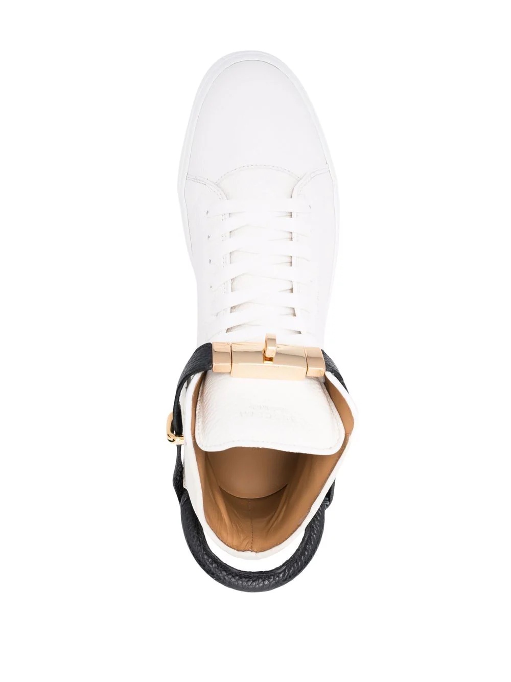 padlock-detail high top sneakers - 4