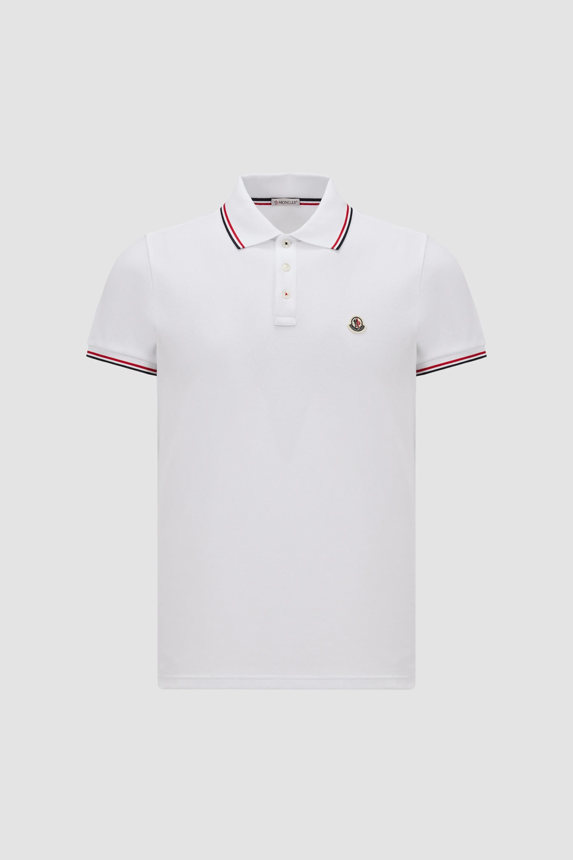 Tricolor-Trimmed Cotton Piquet Polo Shirt - 1