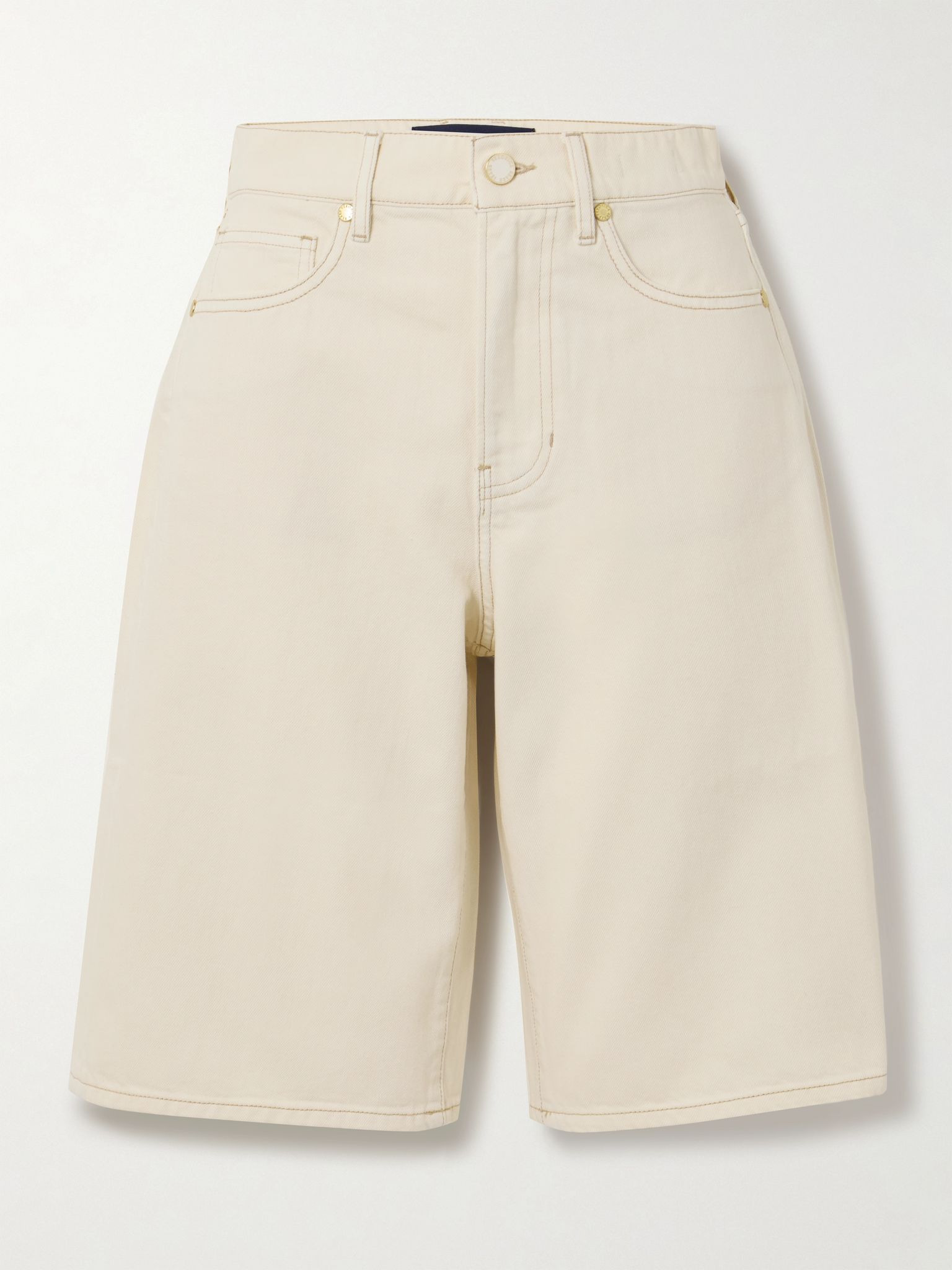 Charlotte denim shorts Ecru - 1