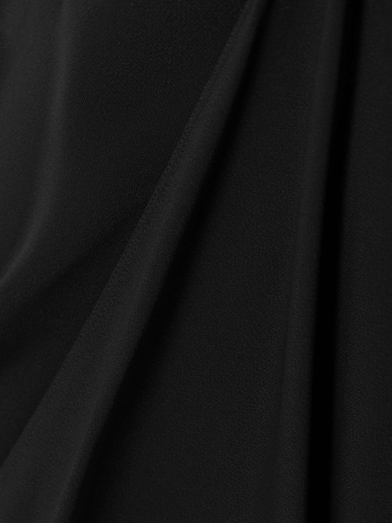 Gathered wrap-effect crepe midi dress - 4