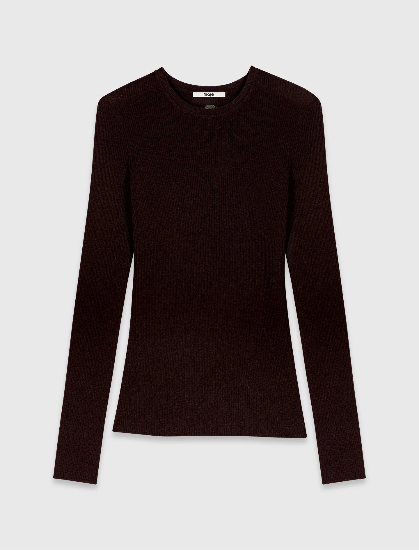 Second-skin round neck jumper - 1
