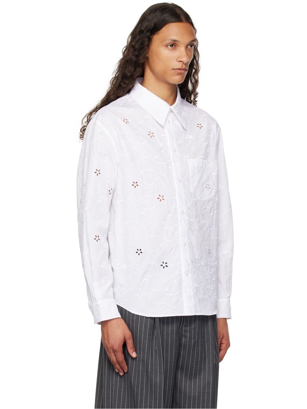 White Classic Fit Shirt - 2