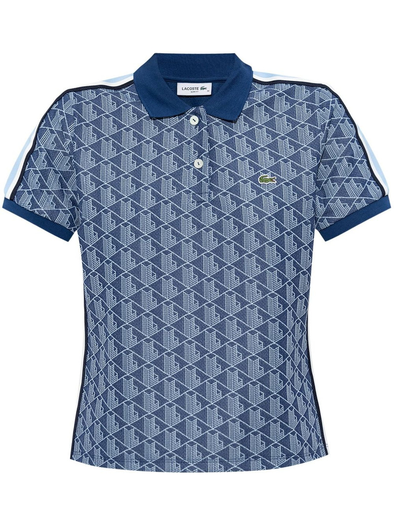 jacquard monogram polo shirt 1
