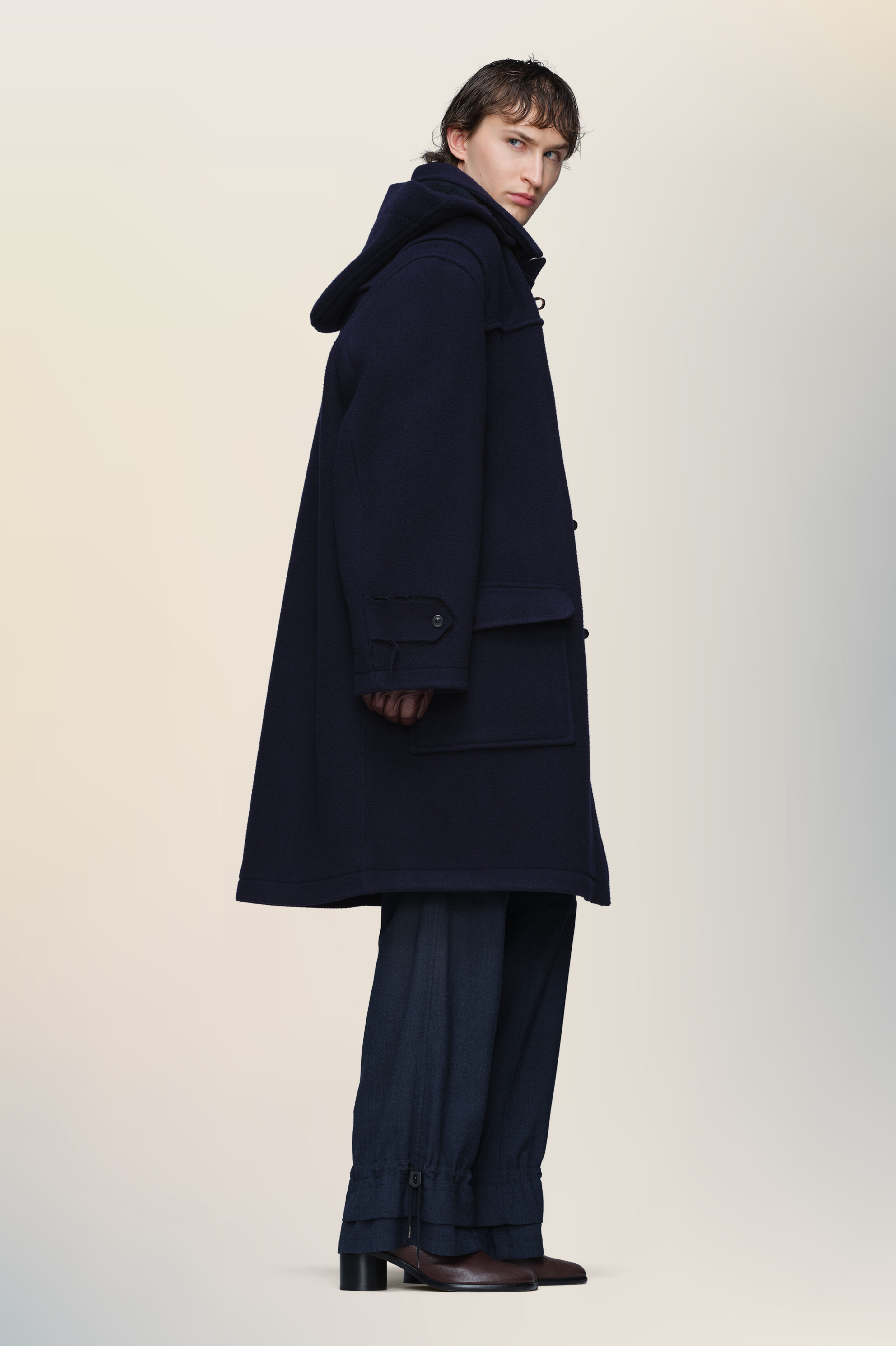Reversible wool coat - 4