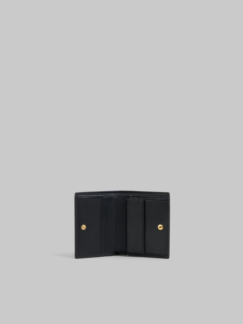 BLACK BI-FOLD WALLET WITH MARNI MENDING EMBROIDERY - 2