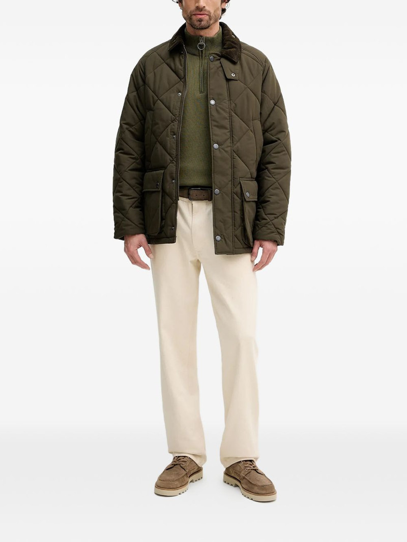 Barbour zip neck sweater outlook