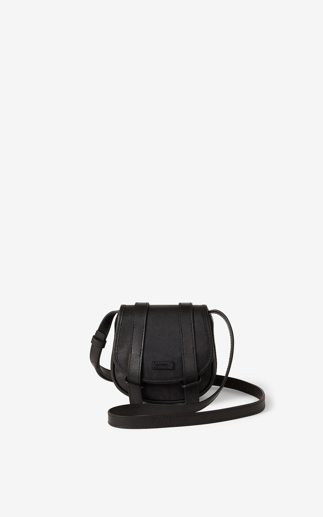 Courier mini leather messenger bag - 1